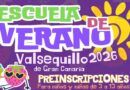 VALSEQUILLO: PREINSCRIPCIÓN PARA LA ESCUELA DE VERANO 2026