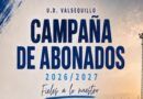 CONTIN&Uacute;A LA CAMPA&Ntilde;A DE 𝐀𝐁𝐎𝐍𝐀𝐃𝐎𝐒 𝟐𝟎𝟐𝟔/𝟐𝟕 &nbsp;DE LA UD VALSEQUILLO