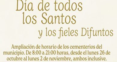 AMPLIACIÓN DE HORARIO EN CEMENTERIOS POR EL DÍA DE DIFUNTOS AMPLIACIÓN DE HORARIO EN CEMENTERIOS POR EL DÍA DE DIFUNTOS