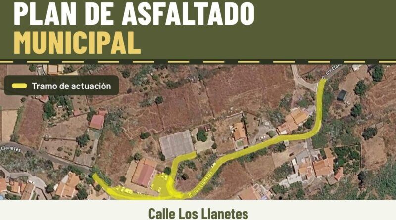 PLAN DE ASFALTADO MUNICIPAL: LOS LLANETES