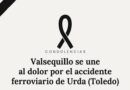 VALSEQUILLO SE UNE AL DOLOR POR EL ACCIDENTE DE TREN DE URDA